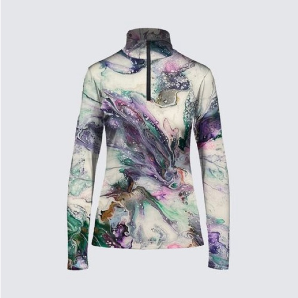 One of a Kind Abstract Print Women's Top